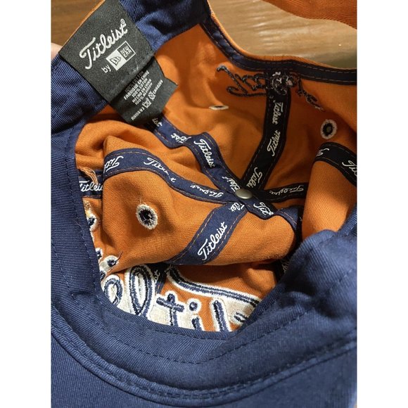 New ERA Adjustable Titleist Burnt Orange with Blue Embroidery - Picture 5 of 5